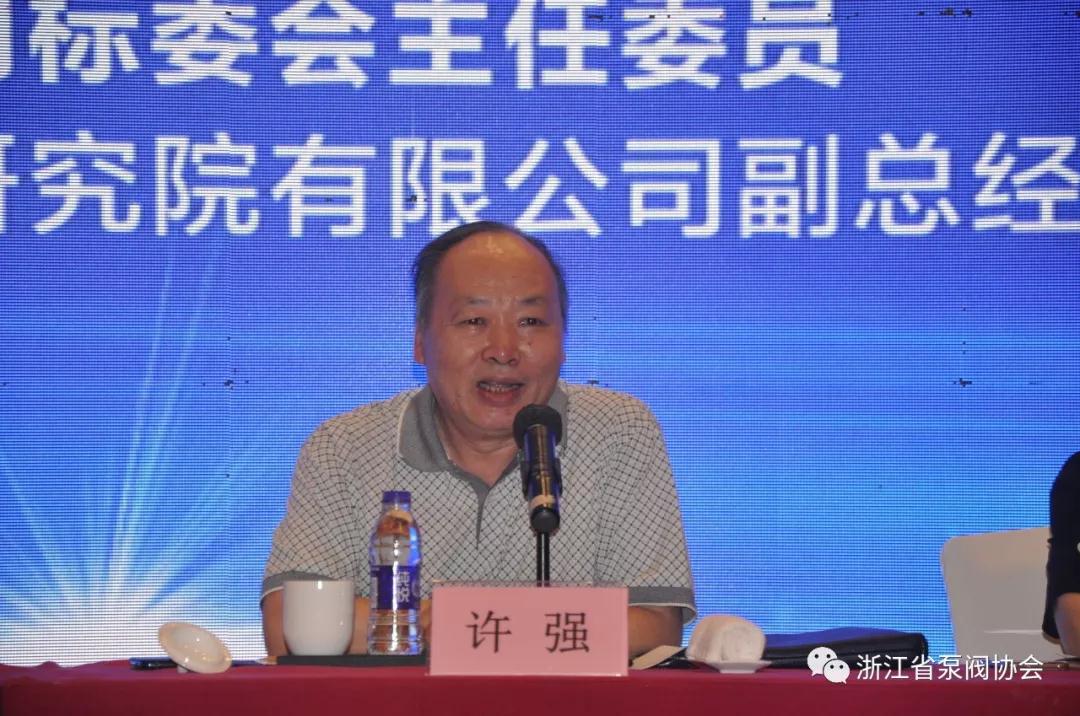 全國閥門標(biāo)準(zhǔn)化技術(shù)委員會主任委員許強(qiáng)發(fā)表講話